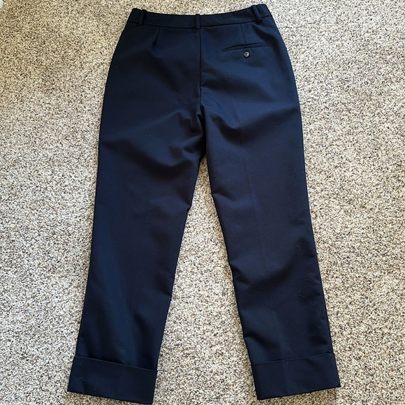 Zara Black Tapered Cuffed Pants Size Small - Picture 7 of 8